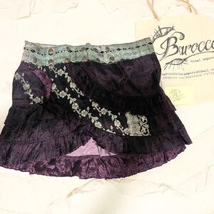 Barocco Tribal Short Ruffle Skirt